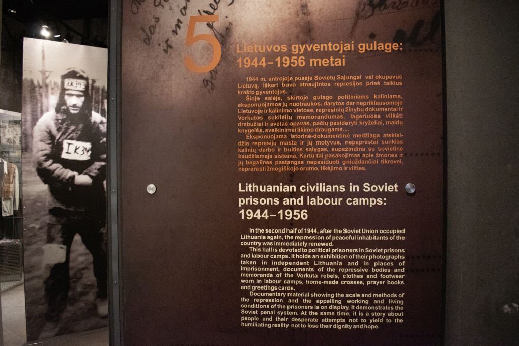 Ekspozicijos „Lietuvos gyventojai gulage: 1944–1956 metai“ vaizdas